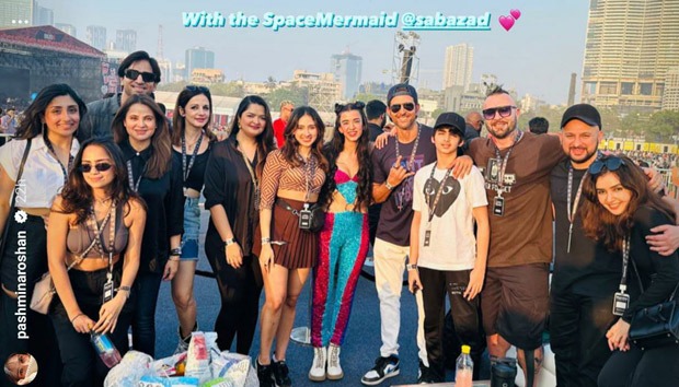 Lollapalooza India: Hrithik Roshan, Sussanne Khan and their kids cheer for Saba Azad as she performs with Imaad Shah