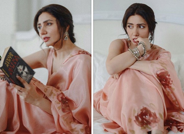Mahira Khan looks like she just stepped out of a painting in her peach blush saree and sleeveless blouse : Bollywood News