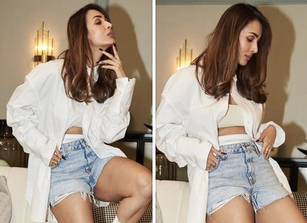 Malaika Arora’s classic white shirt and denim shorts combination is as cool as it gets : Bollywood News