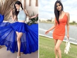 Mouni Roy welcomes in the New Year in Dubai with her husband Suraj dressed in an orange minidress