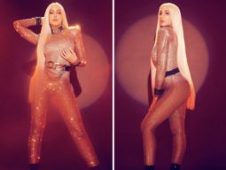 Nora Fatehi upped the bling ante with her blingy jumpsuit and blonde wig