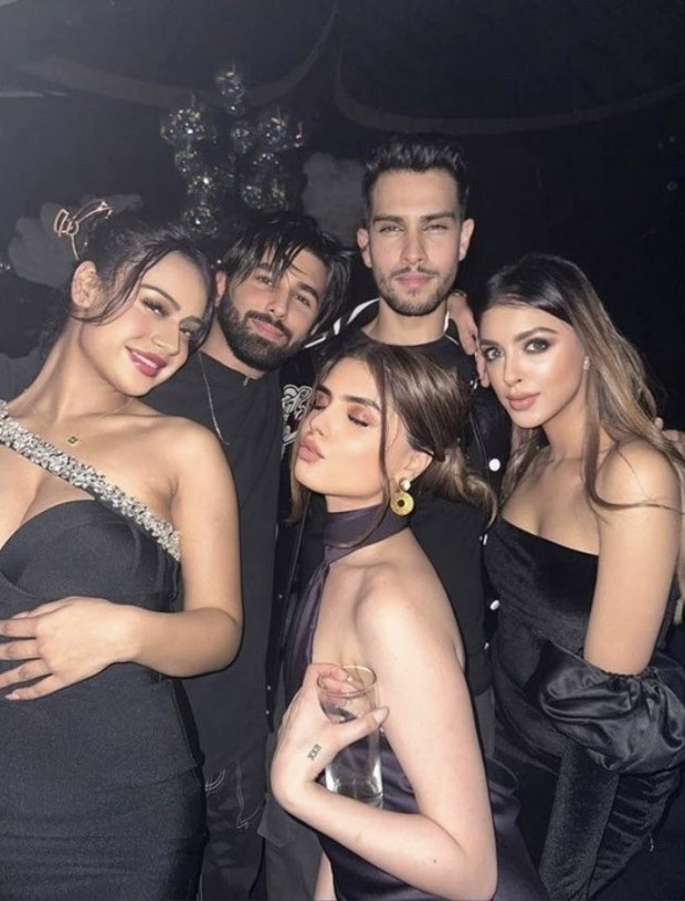 Nysa Devgan rings in the New Year with pals in Dubai while flaunting a Rs. 32K embellished black outfit