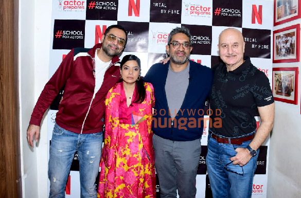 photos abhay deol rajshri deshpande and anupam kher promote the show trail by fire 1