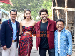 Photos: Kartik Aaryan, Kriti Sanon and the cast of Shehzada snapped promoting the film on sets of The Kapil Sharma Show