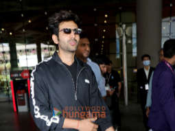 Photos: Kartik Aaryan, Sanjana Sanghi, Giorgia Andriani and others snapped at the airport