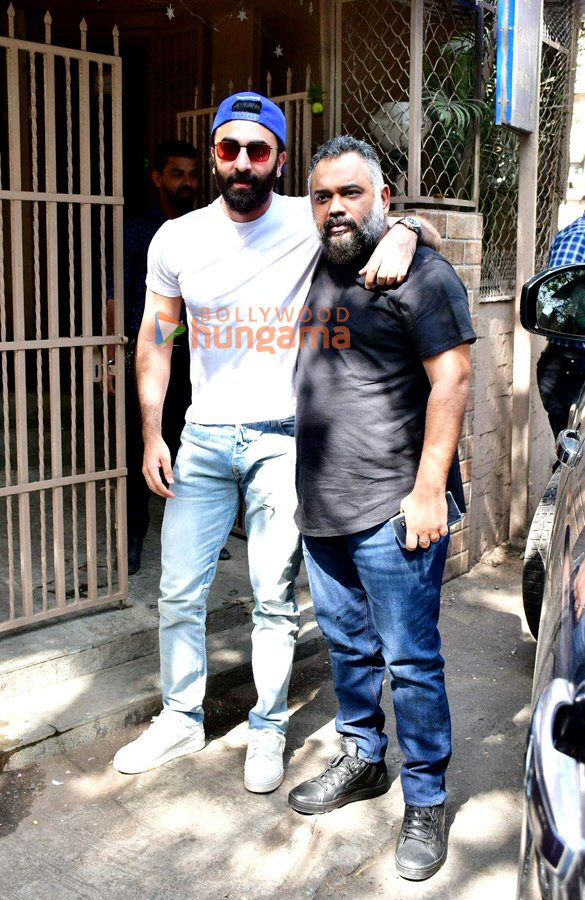 Photos: Ranbir Kapoor and Luv Ranjan spotted at dubbing studio in Bandra