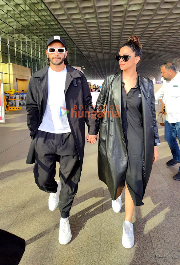 Photos: Ranveer Singh, Deepika Padukone, Saiee Manjrekar snapped at the airport | Parties & Events