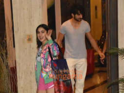 Photos: Sara Ali Khan and Ibrahim Ali Khan snapped at Saif Ali Khan and Kareena Kapoor Khan’s house in Bandra