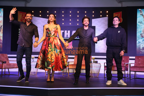 photos shah rukh khan deepika padukone john abraham and siddharth anand attend the press conference and success celebration of pathaan more 1