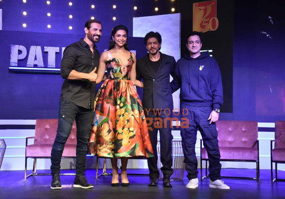 Photos: Shah Rukh Khan, Deepika Padukone, John Abraham and Siddharth Anand attend the press conference and success celebration of Pathaan