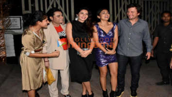 Photos: Shriya Saran snapped with her husband and friends in Bandra