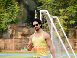 Photos: Tiger Shroff, Abhishek Bachchan, Aparshakti Khurana and others snapped at an all star football match