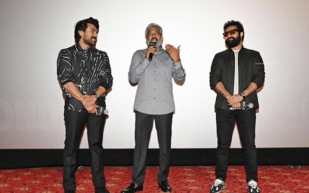 RRR star Ram Charan, Jr. NTR, SS Rajamouli witness massive rage in the U.S as Chinese theatre screening turns into a dance party during ‘Naatu Naatu’, watch videos RRR star Ram Charan, Jr. NTR, SS Rajamouli witness massive rage in the U.S as Chinese theatre screening turns into a dance party during ‘Naatu Naatu’, watch videos