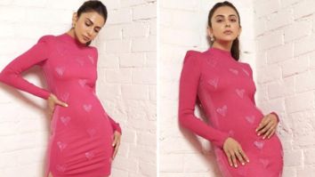 Rakul Preet Singh is an “all heart girl” in pink body-con dress worth Rs.22K for Chhatriwali promotions