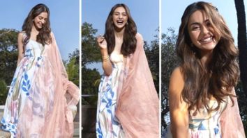 Rakul Preet Singh puts her best fashion foot forward in floral leaf print kurta set worth Rs.25K for Chhatriwali promotions