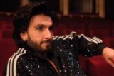 Ranveer Singh rocks his new pair of sneakers with a glittery jogging suit