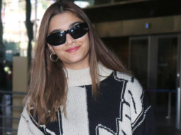 Saiee Manjrekar looks super cute in her black & white airport outfit