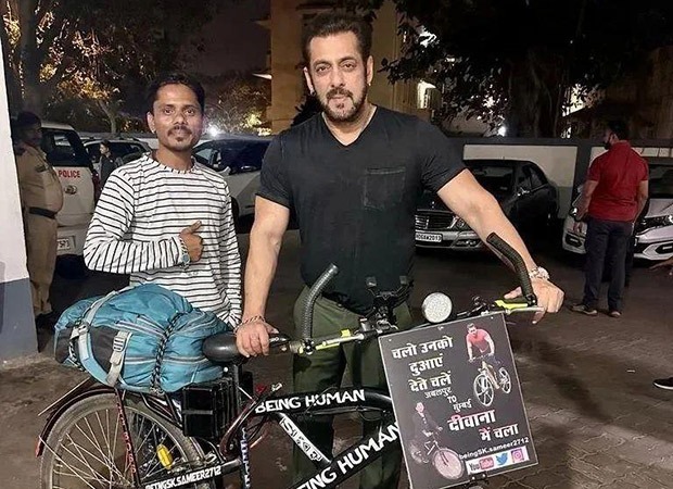 Salman Khan fan leaves the superstar impressed as he cycles 1100 km to meet Bhaijaan : Bollywood News