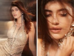Sanjana Sanghi’s silver sequined gown by Rohit Gandhi and Rahul Khanna is a party must have