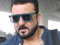 Sanjay Dutt looks dashing in a black kurta at the airport