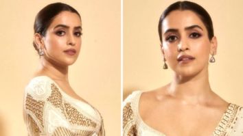 Sanya Malhotra’s most recent traditional appearance in a white and golden saree has us in awe