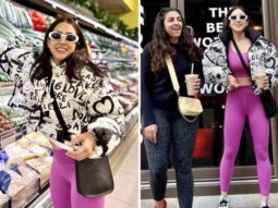 Sara Ali Khan keeps it toasty and sporty in monotone athleisure wear and a Dolce & Gabbana puffer jacket, worth Rs. 1.7 lakh