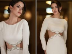 Shanaya Kapoor exudes elegance in a stunning white cut-out Valentino gown for an event in Dubai