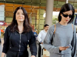 Shanaya and Maheep Kapoor look beautiful as they get papped at the airport sporting casual looks