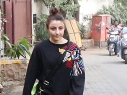 Soha Ali Khan gets clicked with friend as she steps out for a morning walk