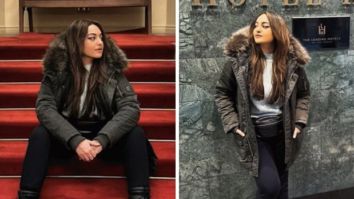 Sonakshi Sinha serves the perfect winter look in Finland with long puffer jacket and black boots