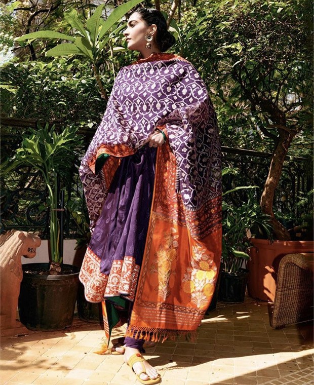 Sonam Kapoor startled us with her festive Makar Sankranti look in deep purple Anarkali, and it is really incredibly beautiful