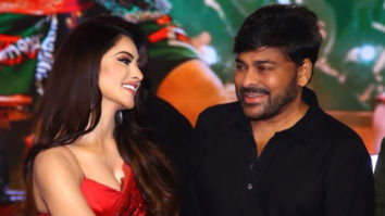 Urvashi Rautela showcases her respect for Chiranjeevi in the most traditional way at Waltair Veerayya success event