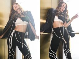 We cannot help but stare at Malaika Arora’s striking black and white attire