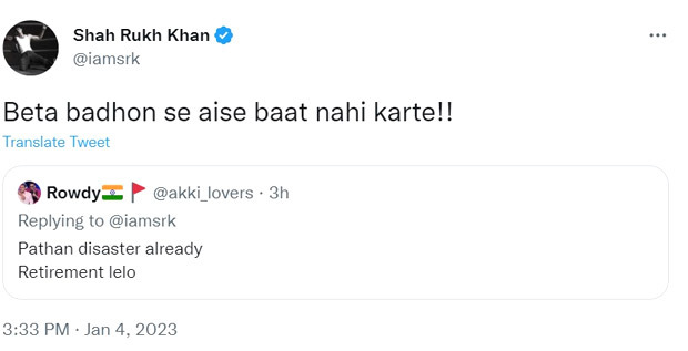 #AskSRK: Shah Rukh Khan hitting back at troll asking him to “retire” is proof why Pathaan star is a King!