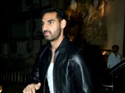 Ahaan Shetty looks dapper dressed in a black leather jacket