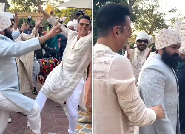 Akshay Kumar does bhangra with Malayalam superstar Mohanlal at a wedding, calls it ‘absolutely memorable moment’, watch video