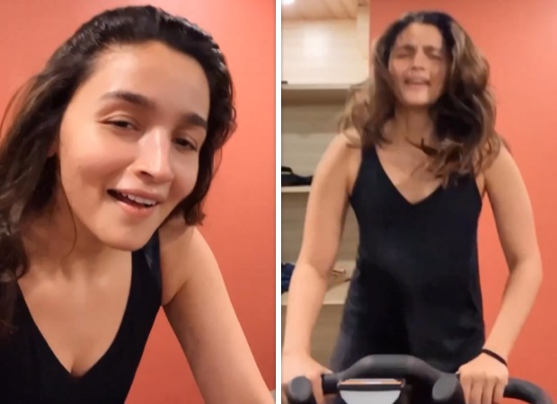 Alia Bhatt works out to 'Tere Pyaar Mein' song; supports Ranbir Kapoor and Shraddha Kapoor for Tu Jhoothi Main Makkaar, see video