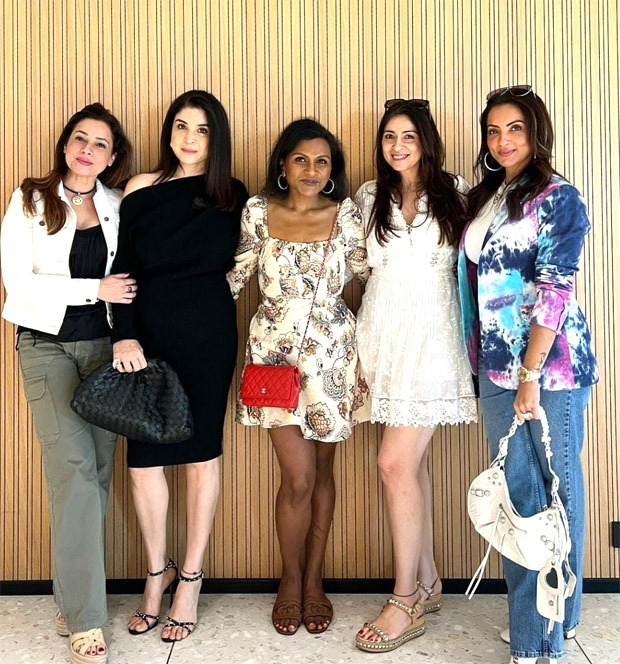 Bollywood wives Neelam Kothari, Seema Sajdeh, Bhavana Pandey, Maheep Kapoor meet Mindy Kaling in India, see photos 