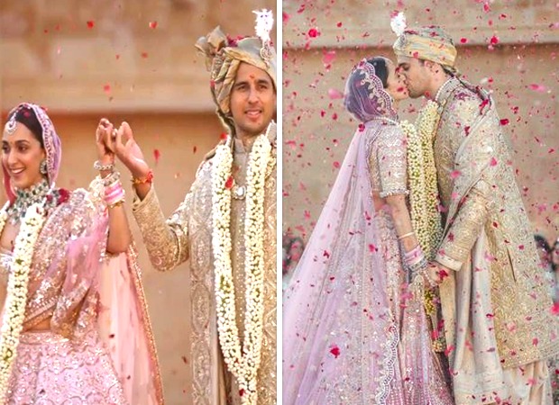 Sidharth Malhotra – Kiara Advani Wedding: Shershaah share a kiss during varmala ceremony, watch video 