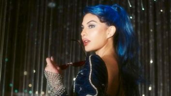 Jacqueline Fernandez stuns in Velvet crop top & baggy Pants. Don’t miss the hair color