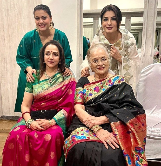 Kajol, Raveena Tandon, Hema Malini, Asha Parekh come together to remember Lata Mangeshkar on her first death anniversary, see photos 