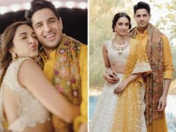 Kiara Advani and Sidharth Malhotra twinned elegantly as they continued their Manish Malhotra streak in yellow outfits for their mehendi