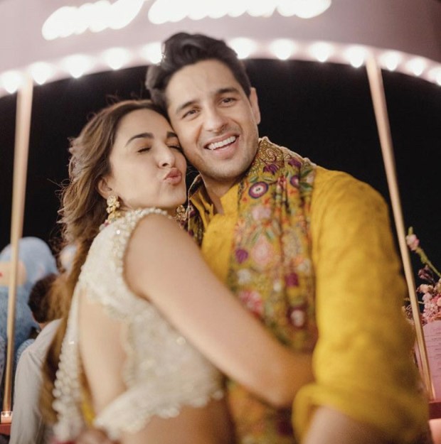 Kiara Advani and Sidharth Malhotra twinned elegantly as they continued their Manish Malhotra streak in yellow outfits for their mehendi