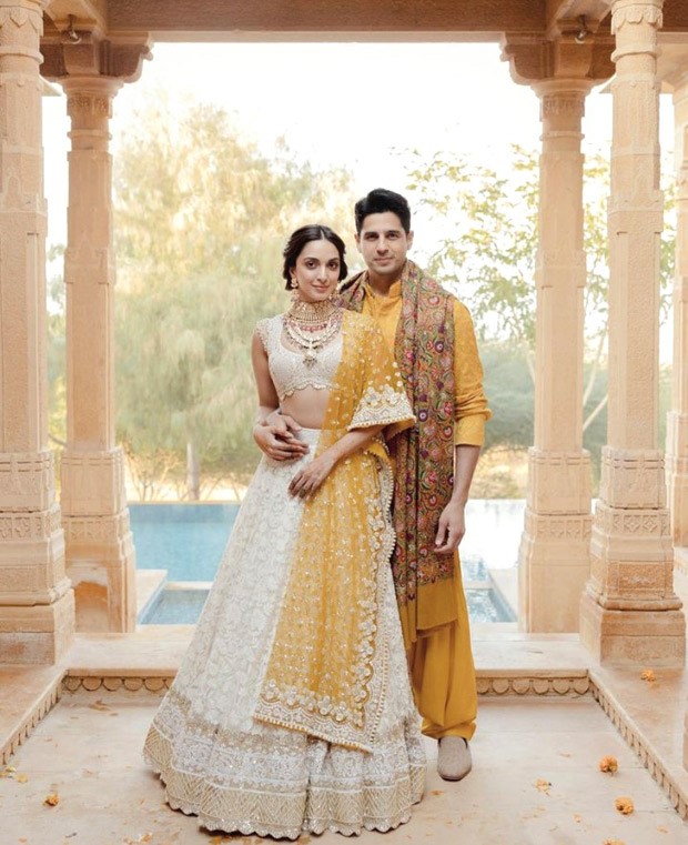 Kiara Advani and Sidharth Malhotra twinned elegantly as they continued their Manish Malhotra streak in yellow outfits for their mehendi