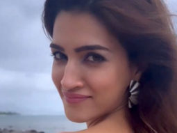 Kriti Sanon sways her hair on a breezy afternoon shooting for a song
