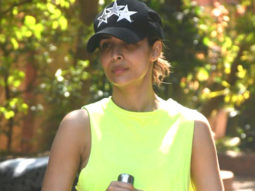 Malaika Arora poses for selfie with fans post workout session