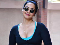 Neha Sharma poses for paps as she gets clicked outside gym