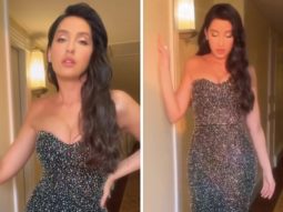 Nora Fatehi exudes glitz and glam in body-con fit shimmery gown