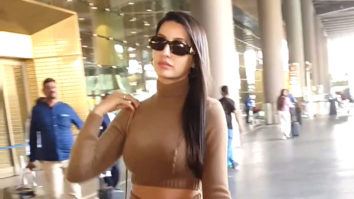 Nora Fatehi gives boss lady vibes in a beige outfit