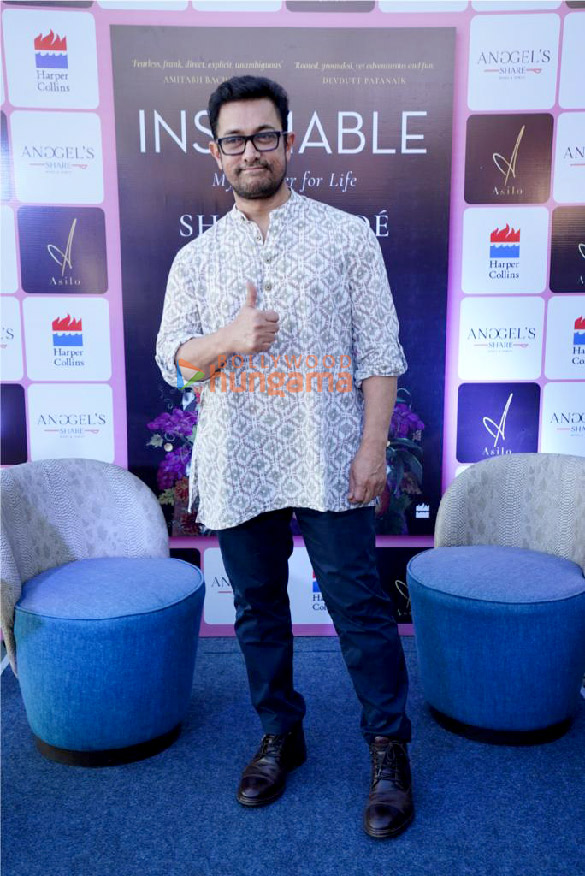 photos aamir khan launches shobhaa des new book insatiable 3